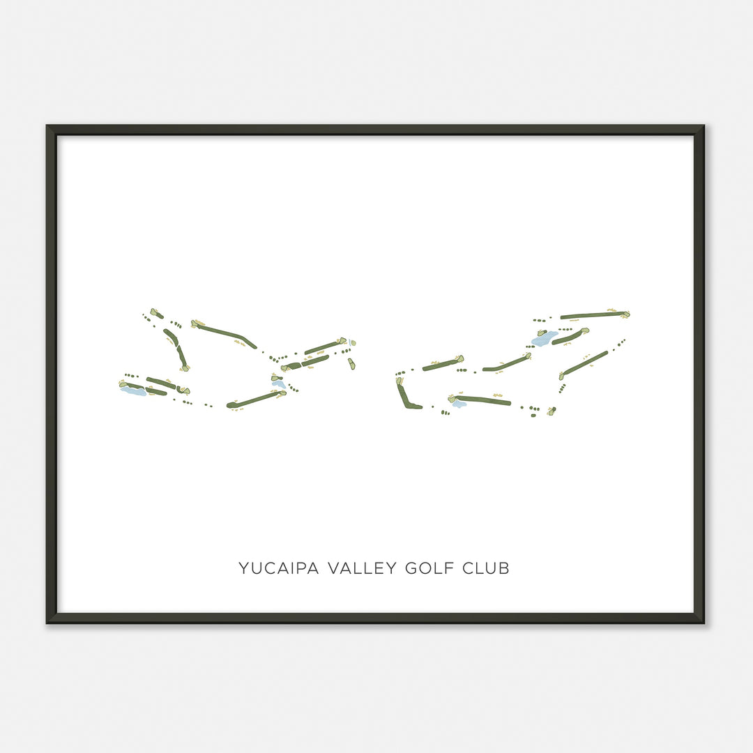 Print of Yucaipa Valley Golf Club Modern Map