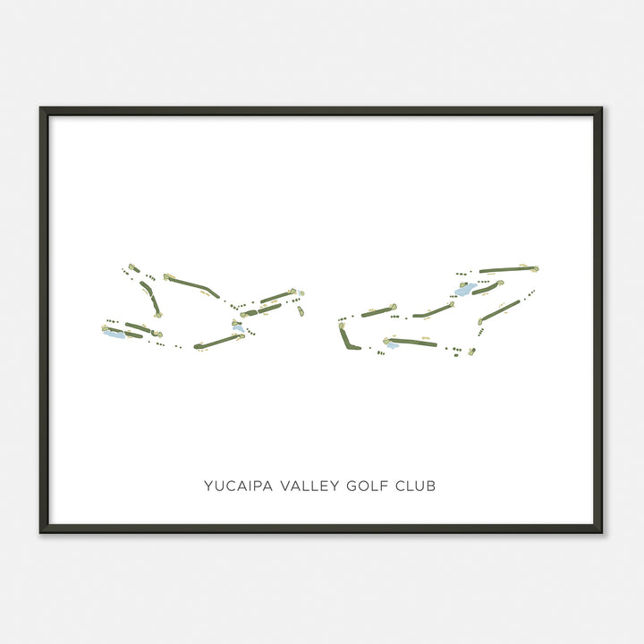 Print of Yucaipa Valley Golf Club Modern Map