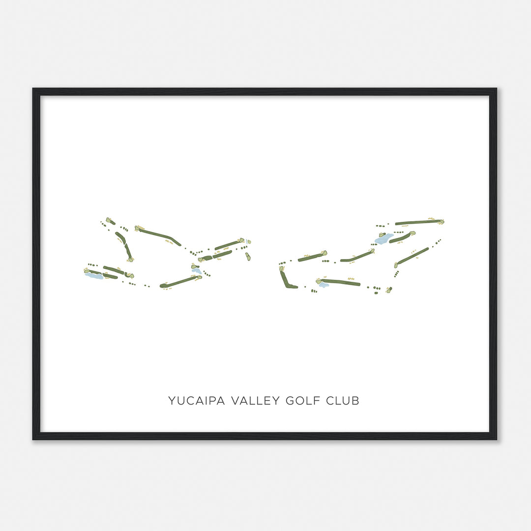 Print of Yucaipa Valley Golf Club Modern Map