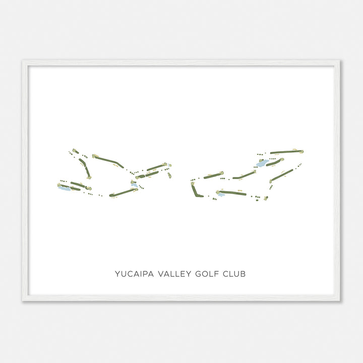 Print of Yucaipa Valley Golf Club Modern Map