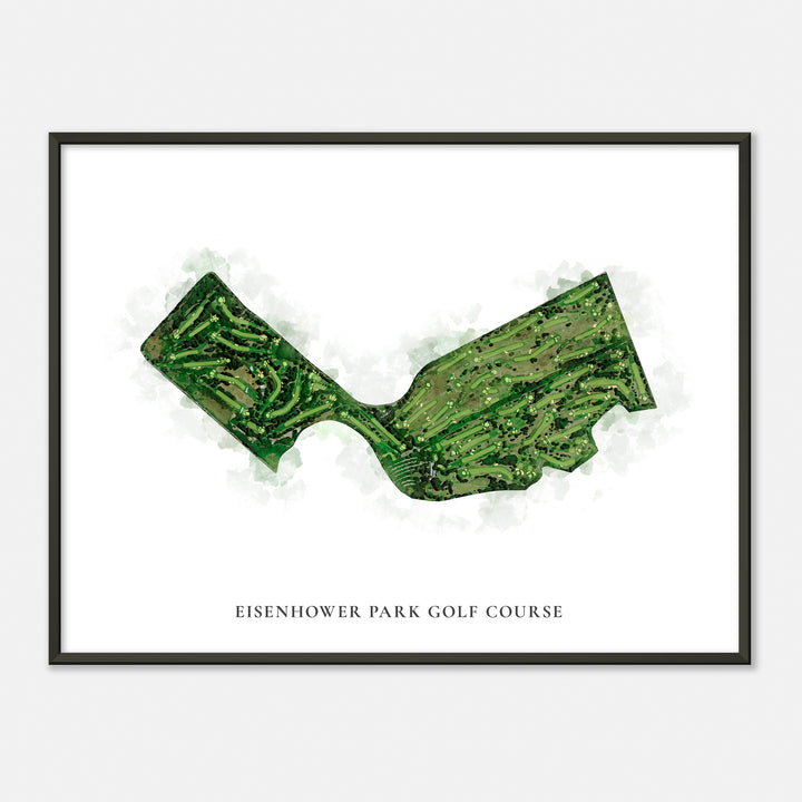 Print of Eisenhower Park Golf Course Classic Map