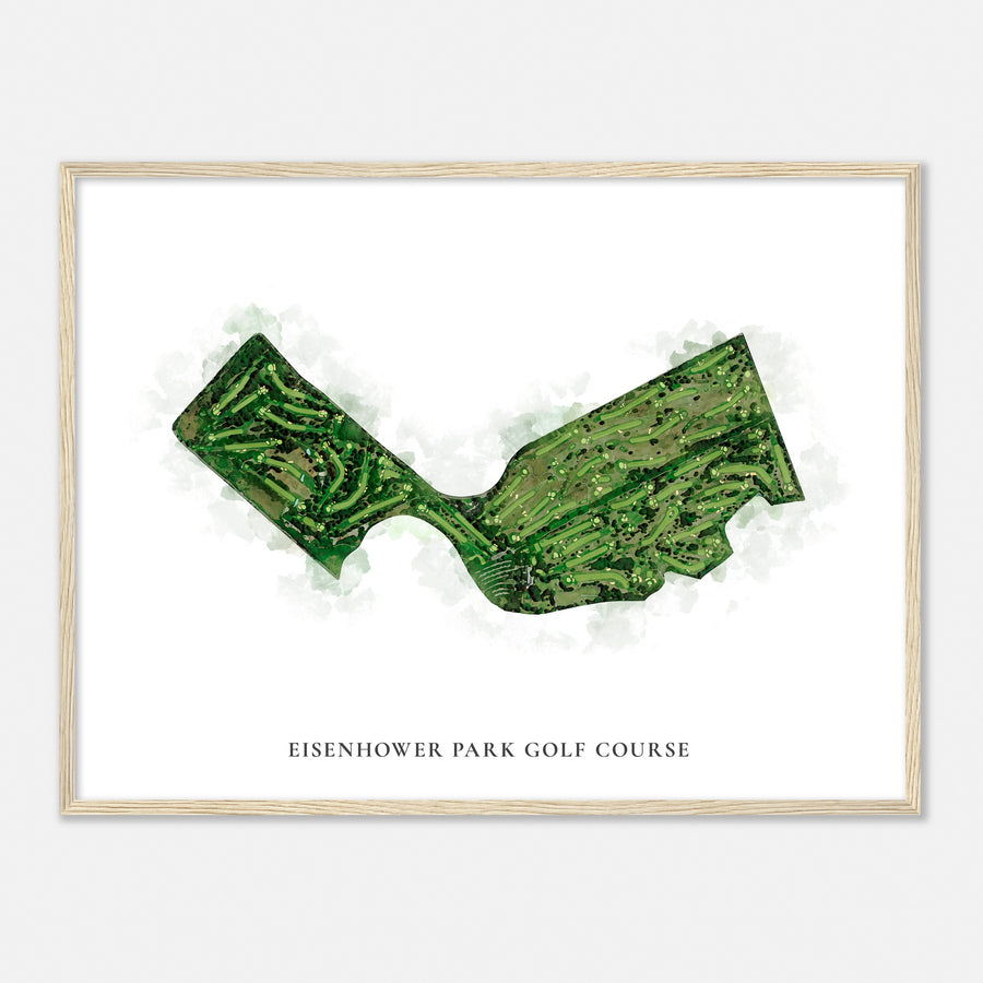 Print of Eisenhower Park Golf Course Classic Map