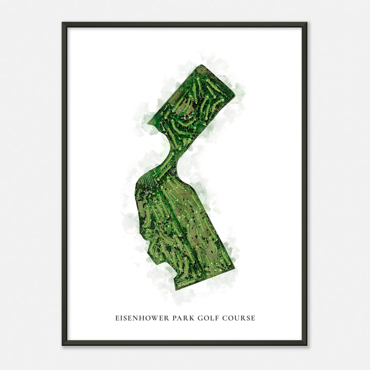 Print of Eisenhower Park Golf Course Classic Map