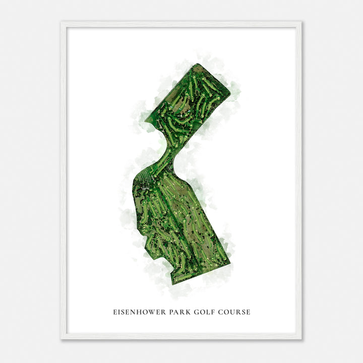 Print of Eisenhower Park Golf Course Classic Map
