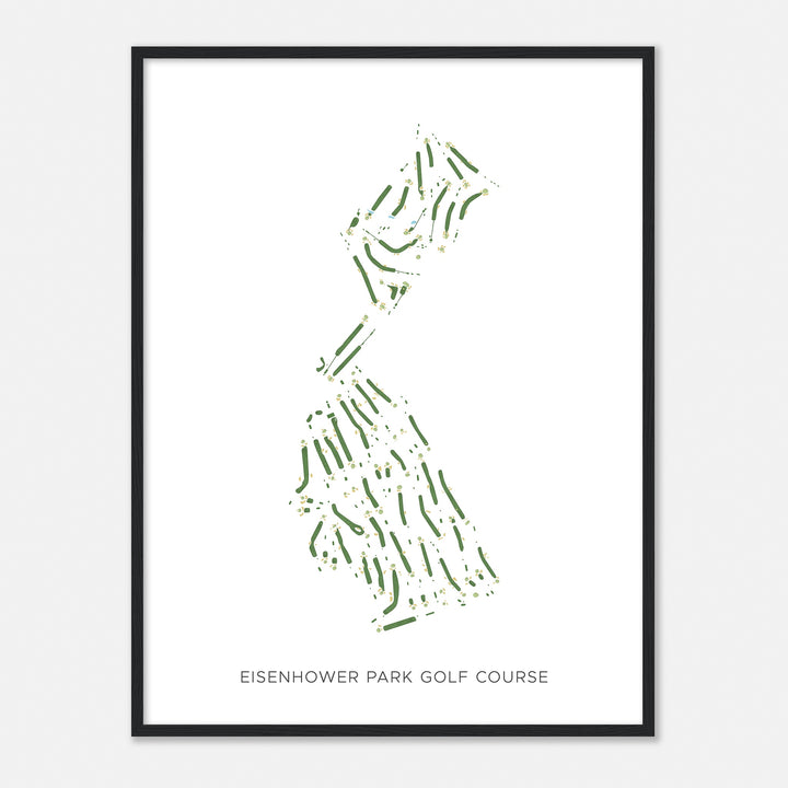Print of Eisenhower Park Golf Course Modern Map