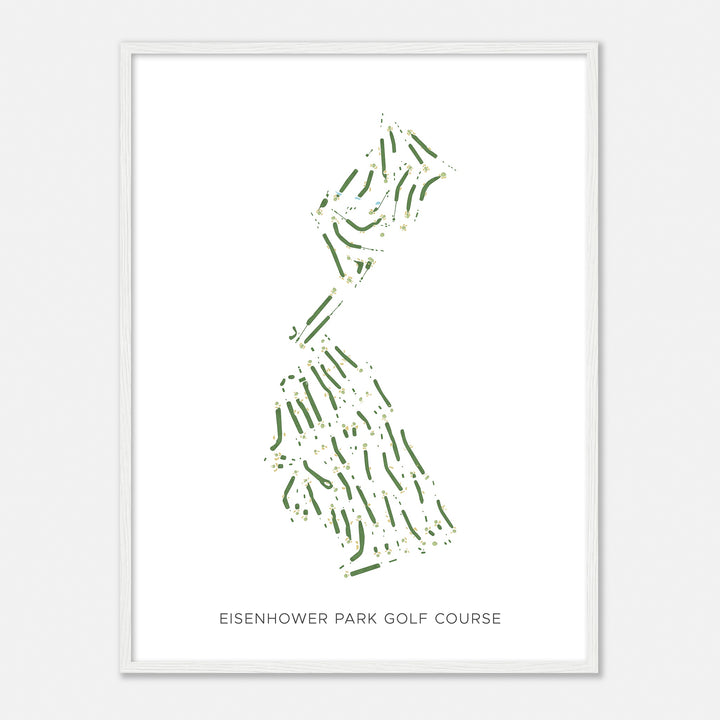 Print of Eisenhower Park Golf Course Modern Map