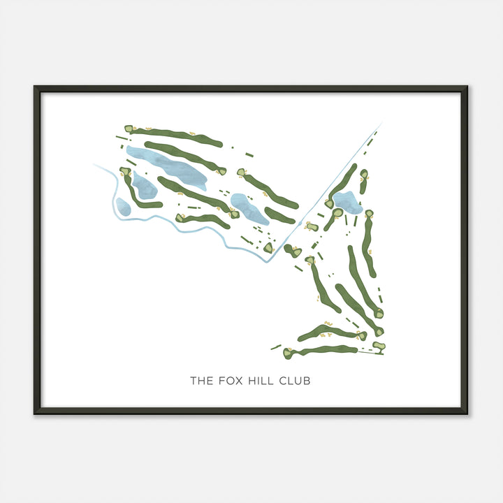 Print of The Fox Hill Club Modern Map