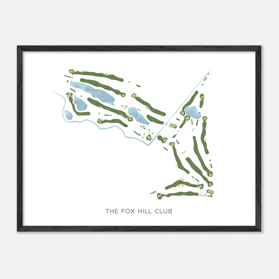 Print of The Fox Hill Club Modern Map