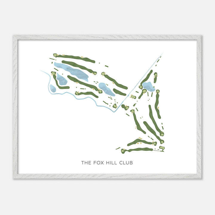 Print of The Fox Hill Club Modern Map