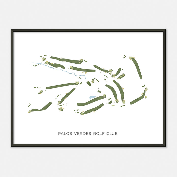 Print of Palos Verdes Golf Club Modern Map