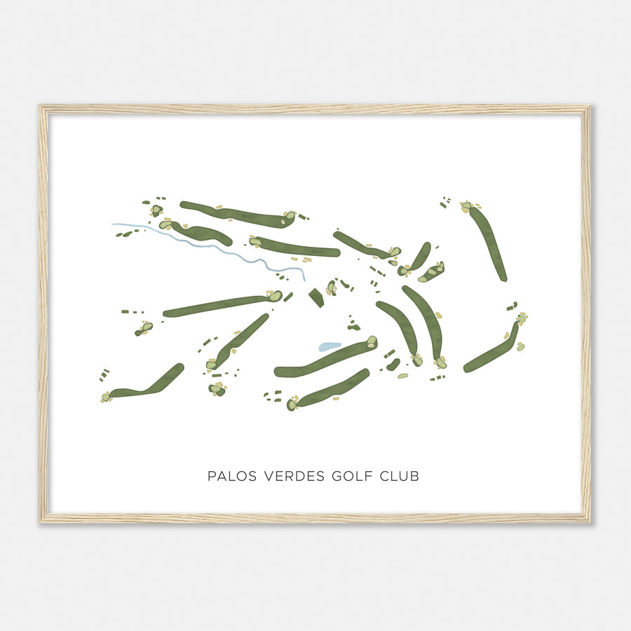 Print of Palos Verdes Golf Club Modern Map