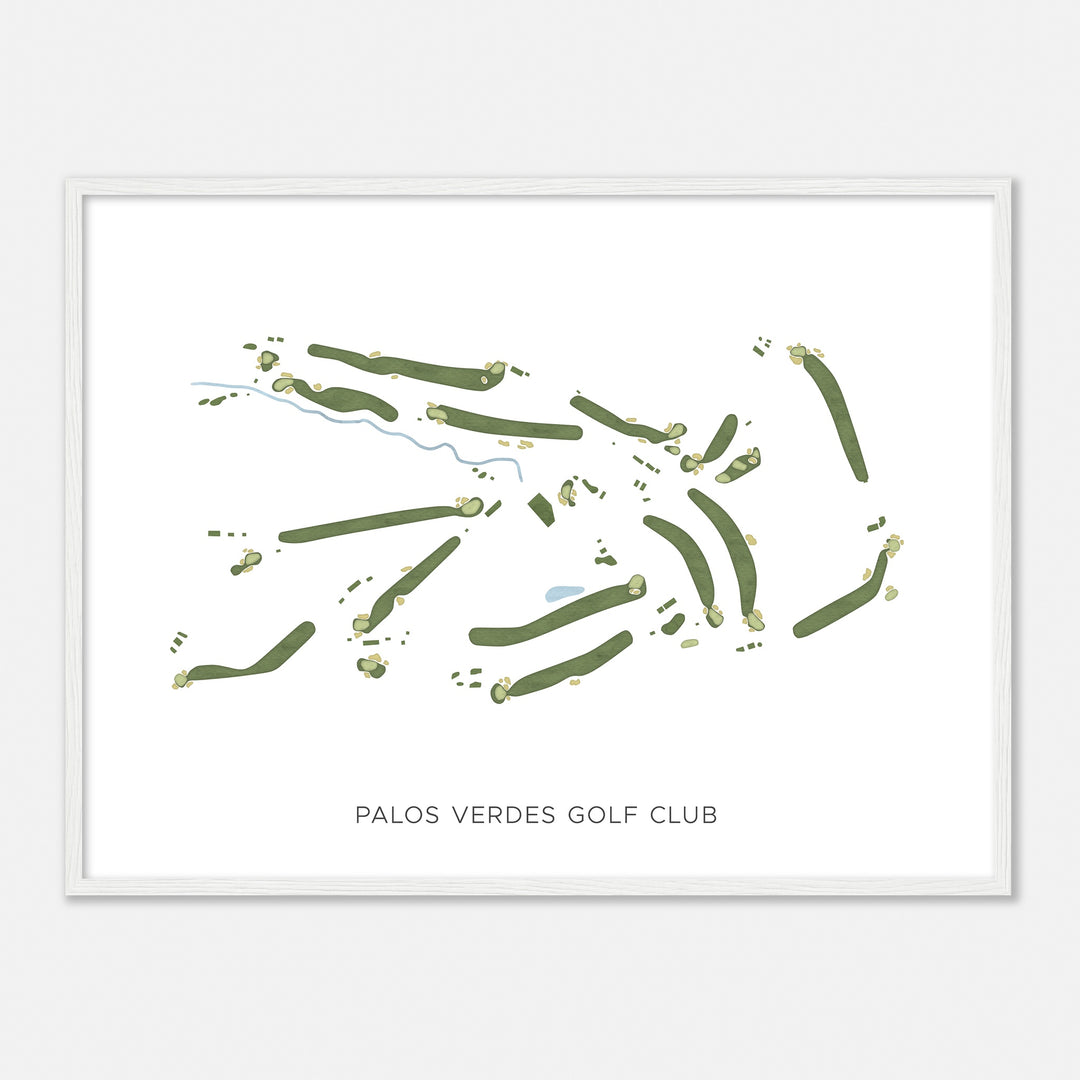 Print of Palos Verdes Golf Club Modern Map
