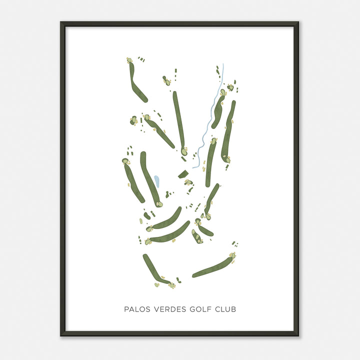 Print of Palos Verdes Golf Club Modern Map