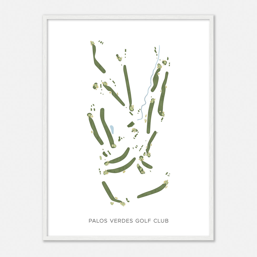 Print of Palos Verdes Golf Club Modern Map