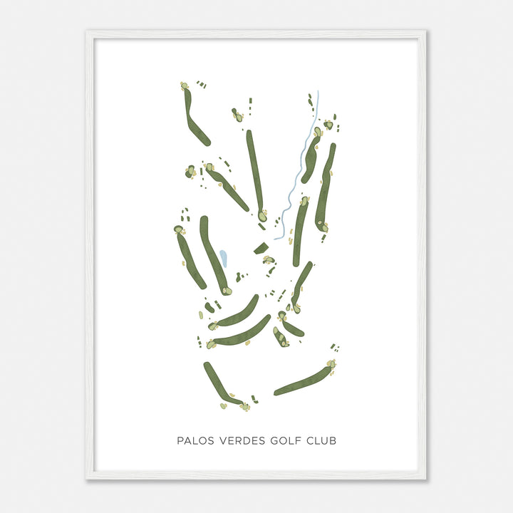 Print of Palos Verdes Golf Club Modern Map