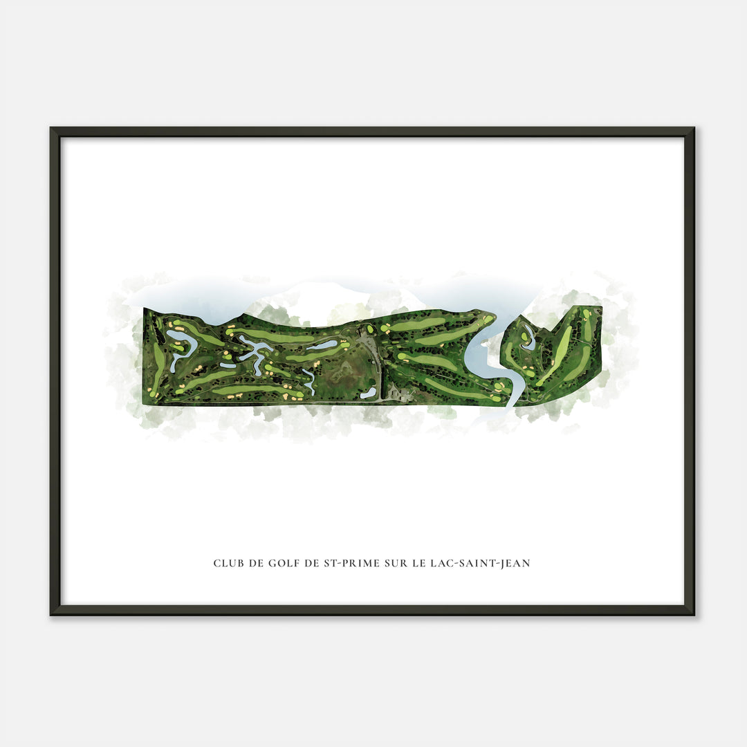 Print of Club de Golf de St-Prime sur le Lac-Saint-Jean Classic Map