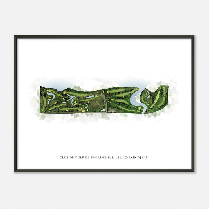 Print of Club de Golf de St-Prime sur le Lac-Saint-Jean Classic Map
