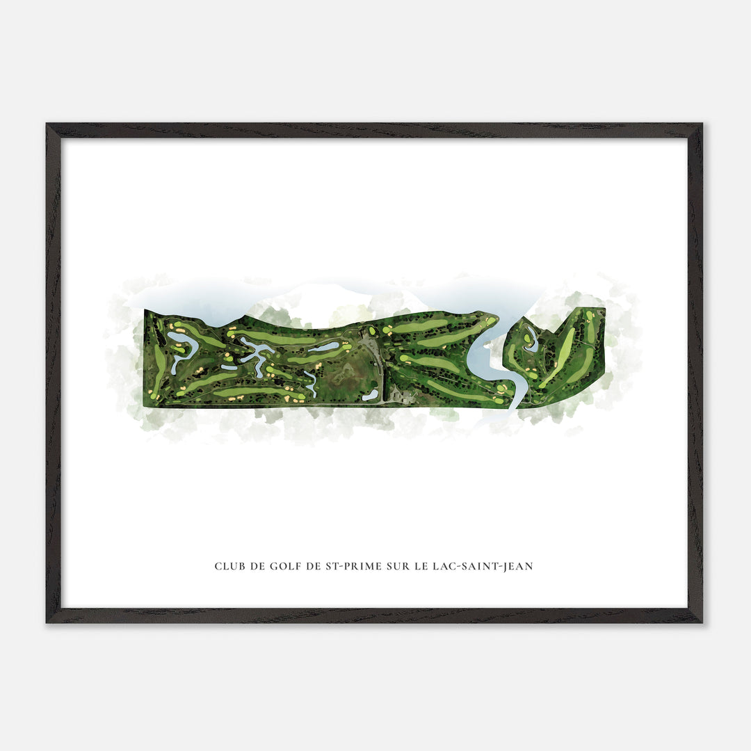 Print of Club de Golf de St-Prime sur le Lac-Saint-Jean Classic Map