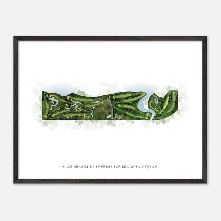 Print of Club de Golf de St-Prime sur le Lac-Saint-Jean Classic Map