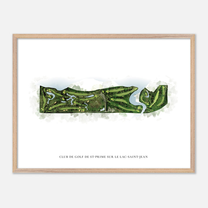 Print of Club de Golf de St-Prime sur le Lac-Saint-Jean Classic Map