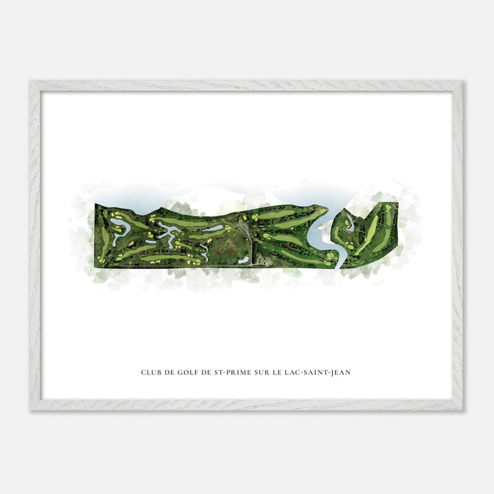 Print of Club de Golf de St-Prime sur le Lac-Saint-Jean Classic Map