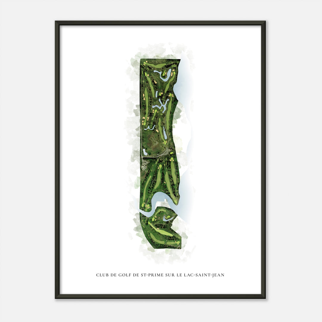 Print of Club de Golf de St-Prime sur le Lac-Saint-Jean Classic Map