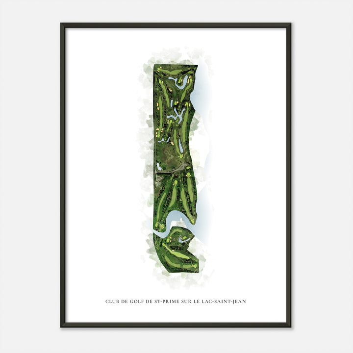 Print of Club de Golf de St-Prime sur le Lac-Saint-Jean Classic Map