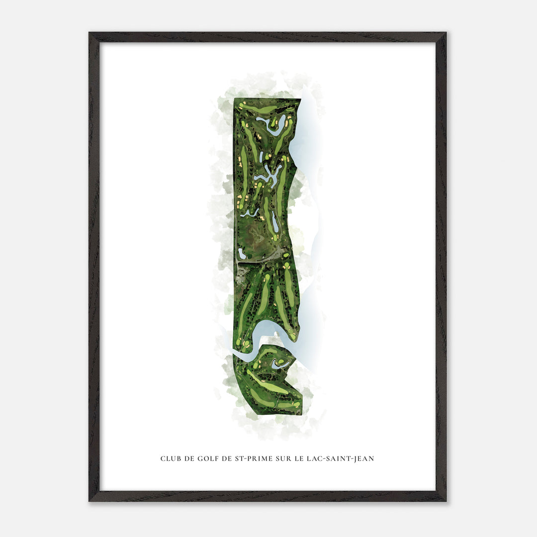 Print of Club de Golf de St-Prime sur le Lac-Saint-Jean Classic Map