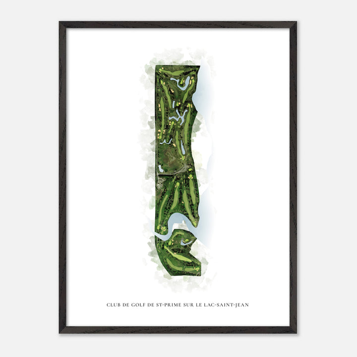 Print of Club de Golf de St-Prime sur le Lac-Saint-Jean Classic Map