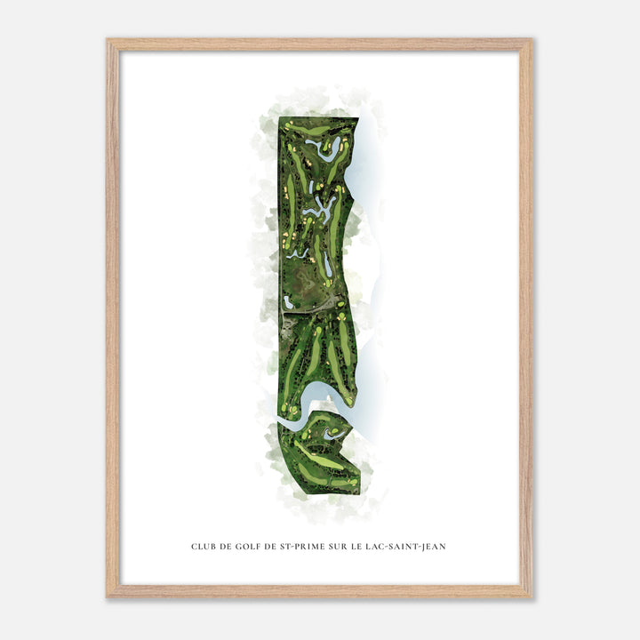 Print of Club de Golf de St-Prime sur le Lac-Saint-Jean Classic Map