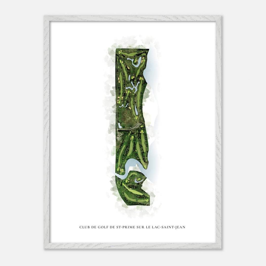 Print of Club de Golf de St-Prime sur le Lac-Saint-Jean Classic Map