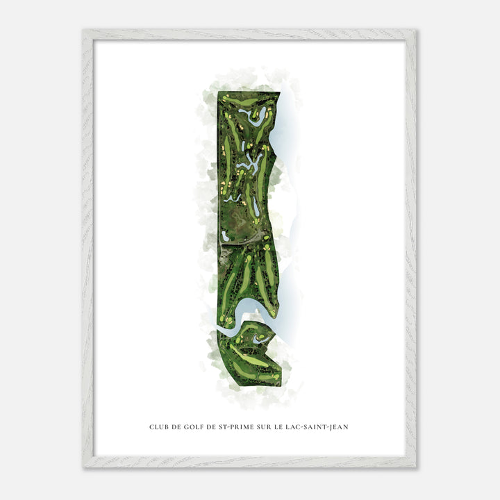 Print of Club de Golf de St-Prime sur le Lac-Saint-Jean Classic Map