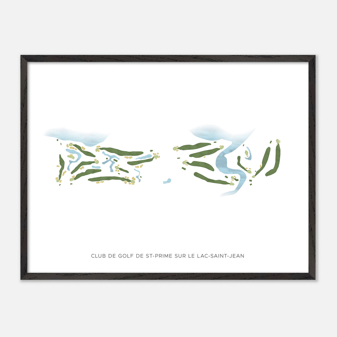 Print of Club De Golf De St-Prime Sur Le Lac-Saint-Jean Modern Map