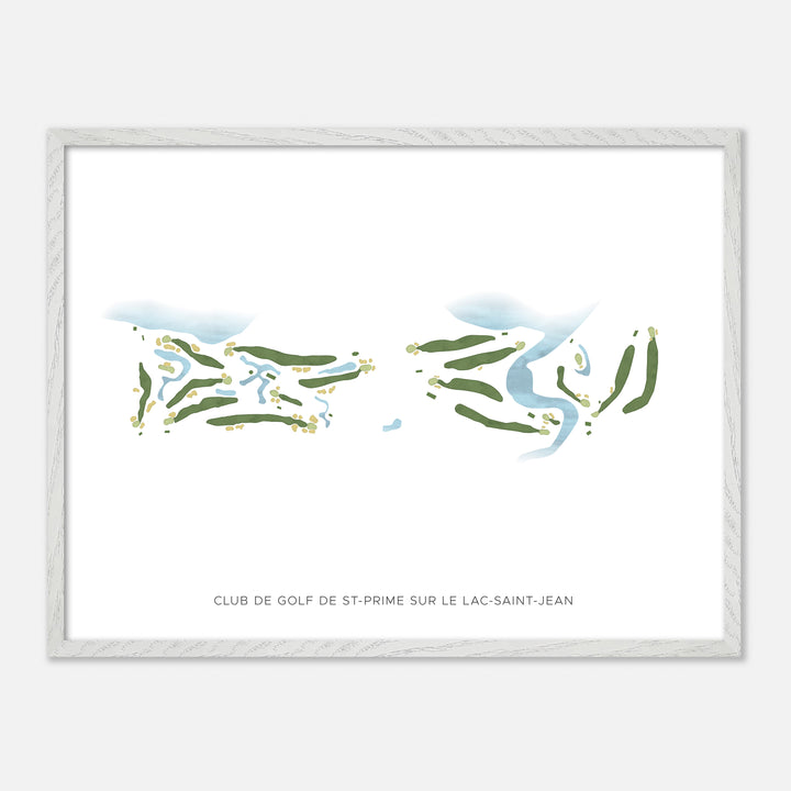 Print of Club De Golf De St-Prime Sur Le Lac-Saint-Jean Modern Map