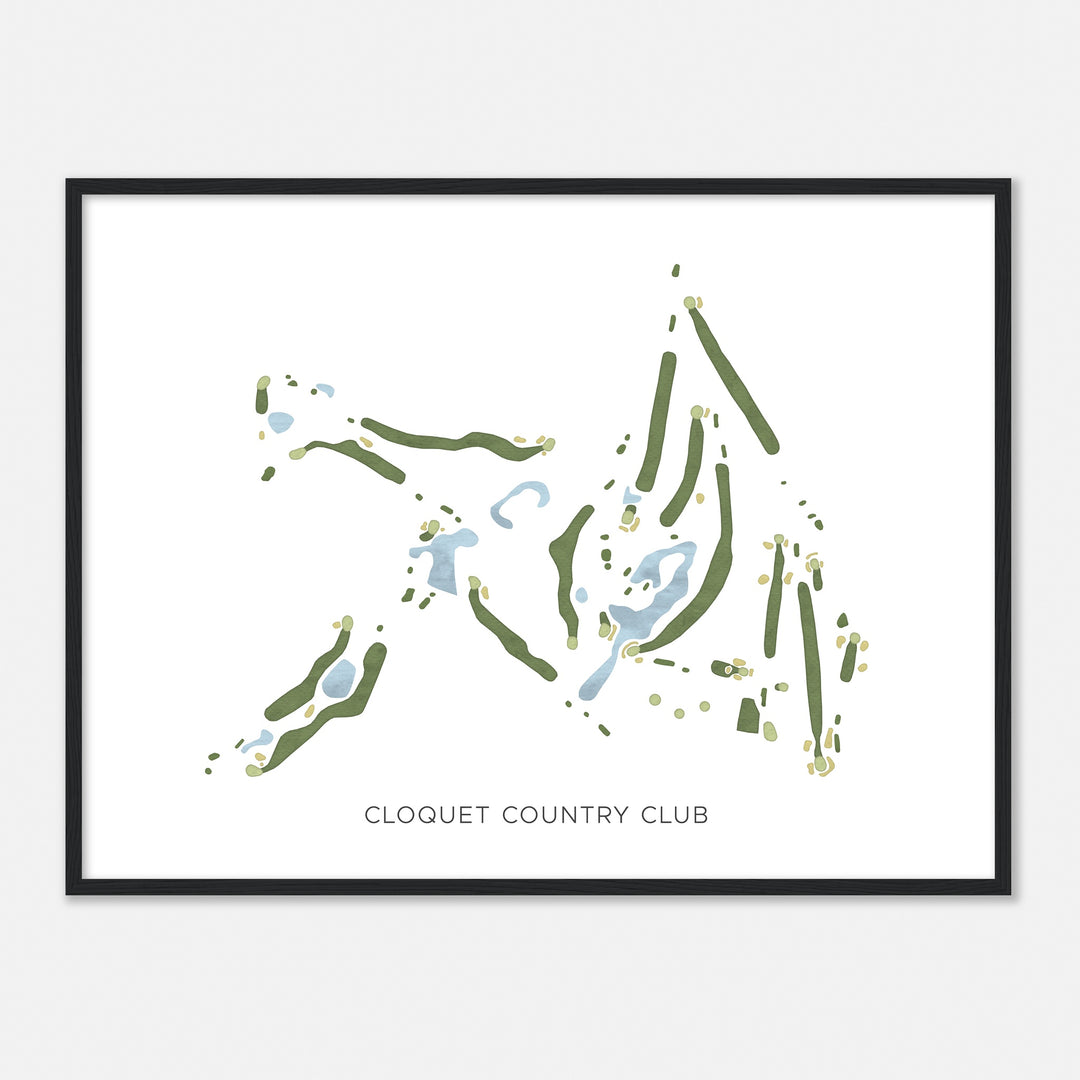 Print of Cloquet Country Club Modern Map