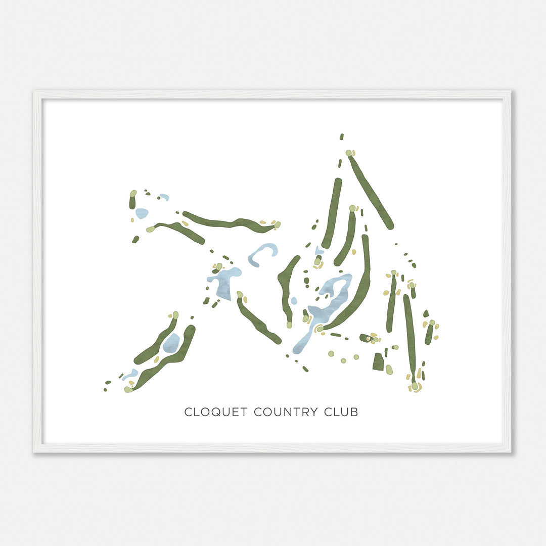 Print of Cloquet Country Club Modern Map