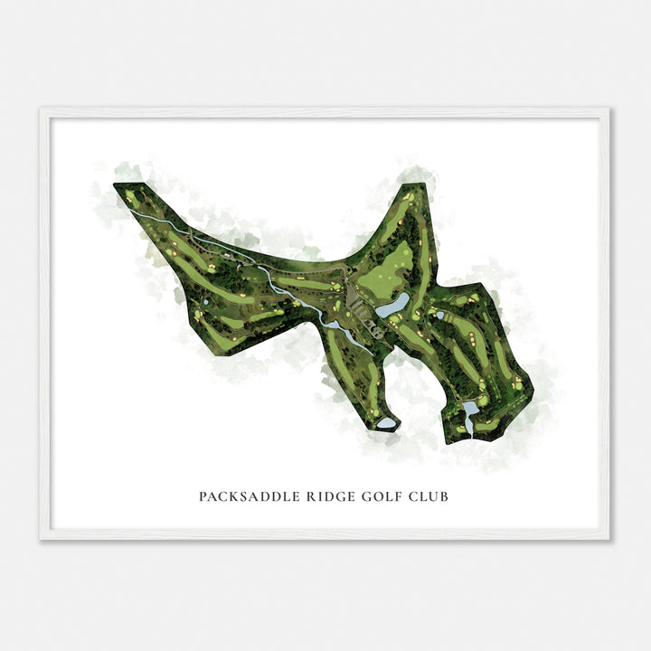 Print of Packsaddle Ridge Golf Club Classic Map