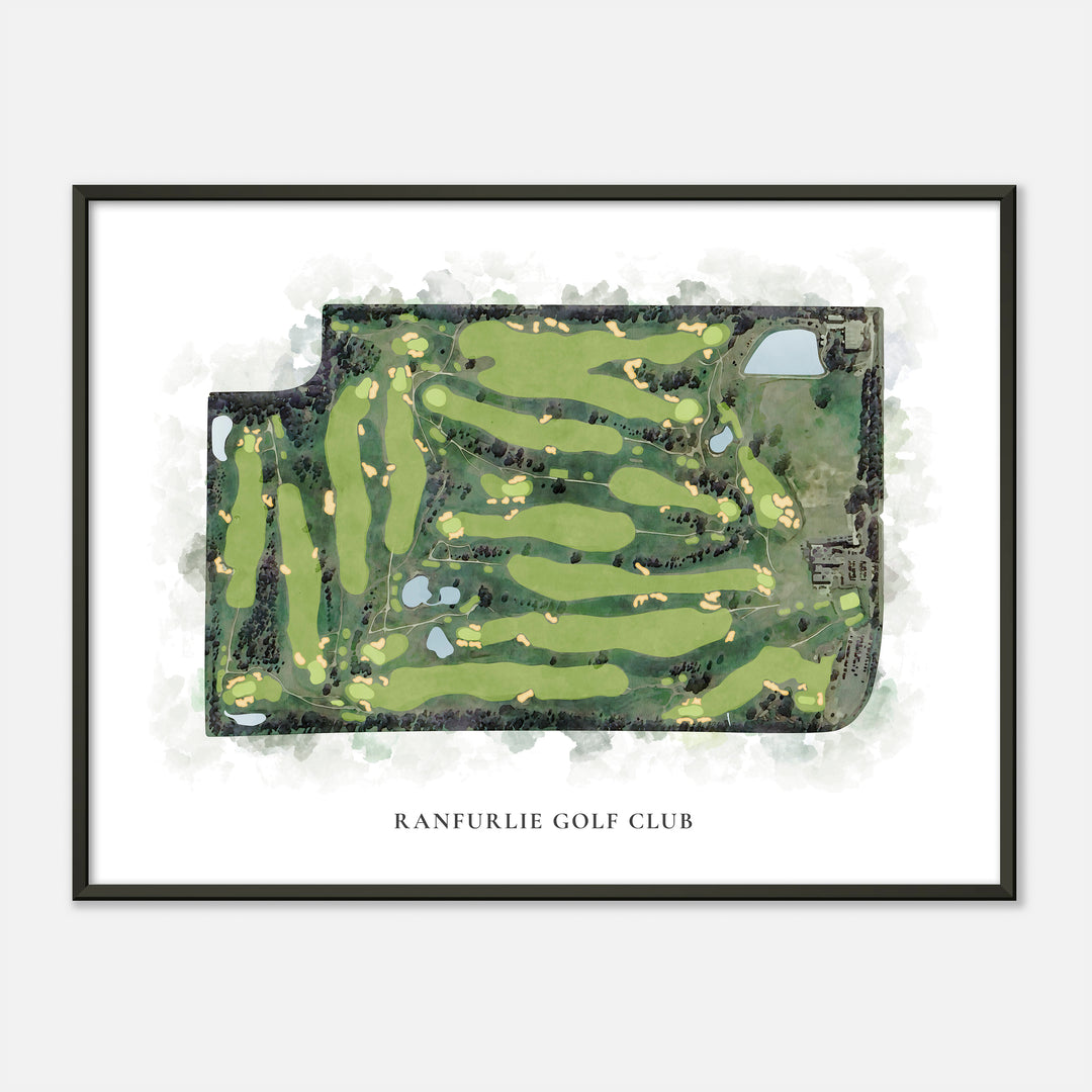 Print of Ranfurlie Golf Club Classic Map
