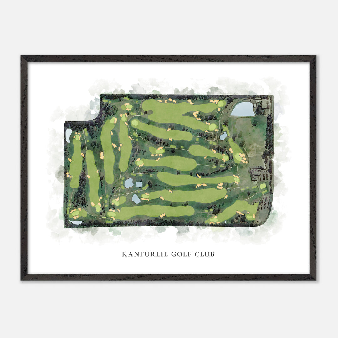 Print of Ranfurlie Golf Club Classic Map
