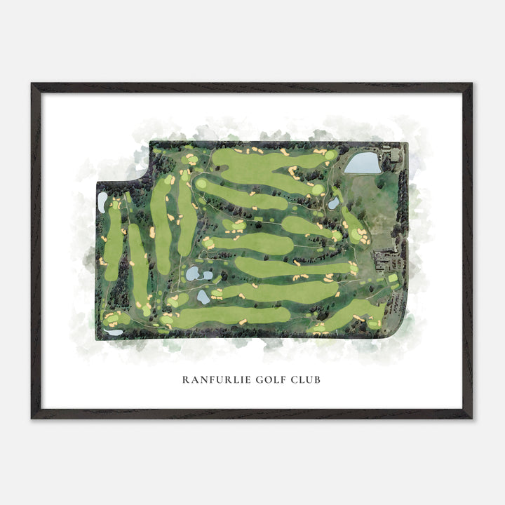 Print of Ranfurlie Golf Club Classic Map