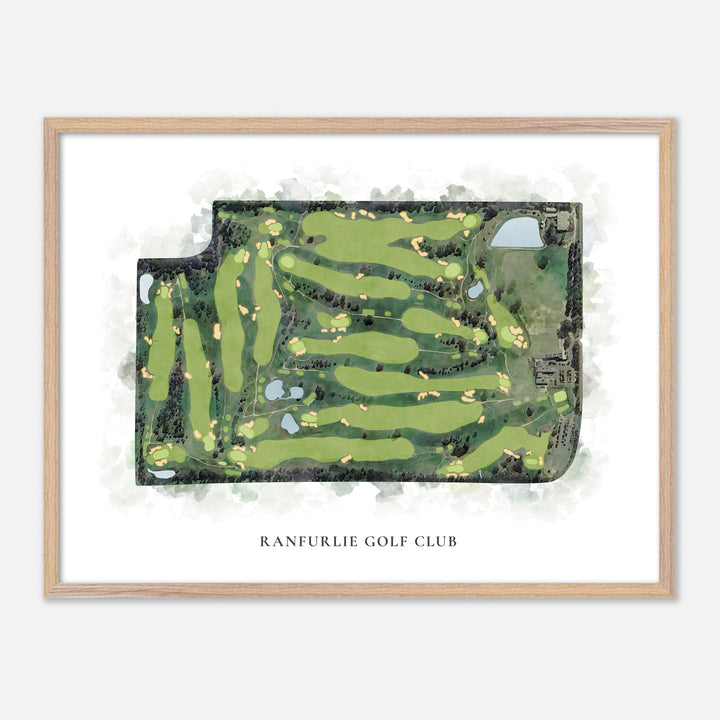 Print of Ranfurlie Golf Club Classic Map