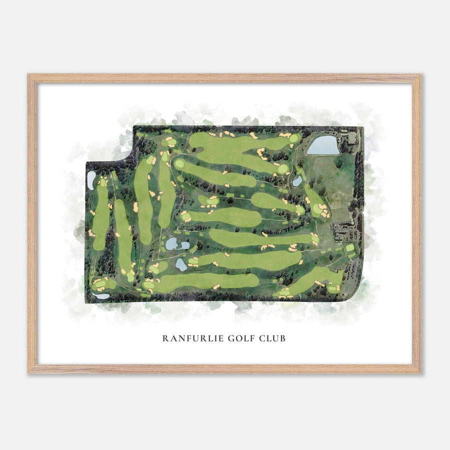 Print of Ranfurlie Golf Club Classic Map