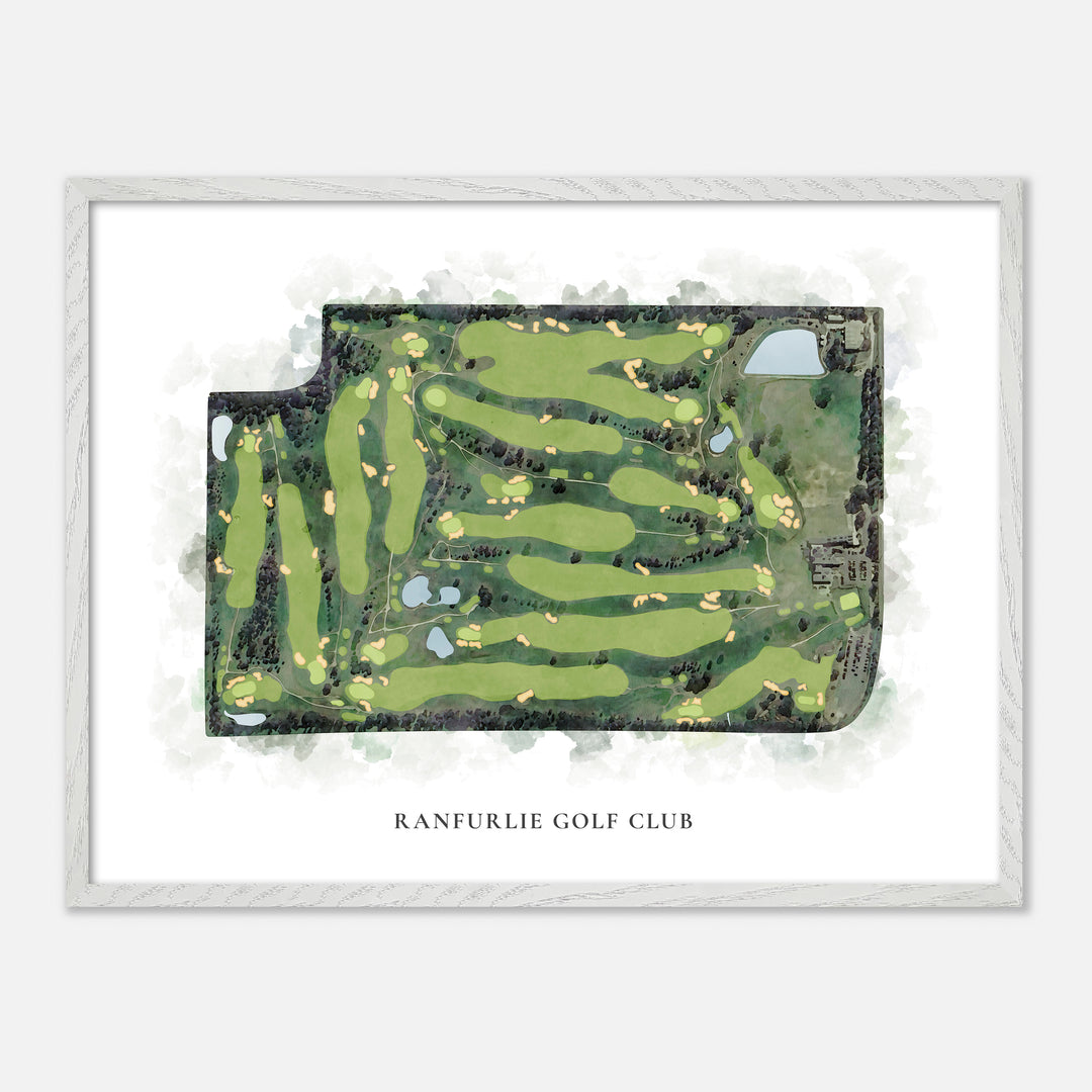 Print of Ranfurlie Golf Club Classic Map