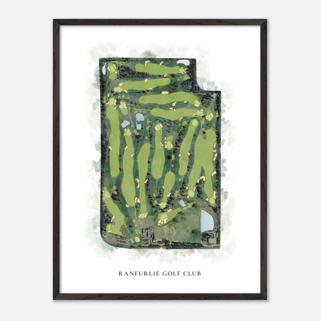 Print of Ranfurlie Golf Club Classic Map