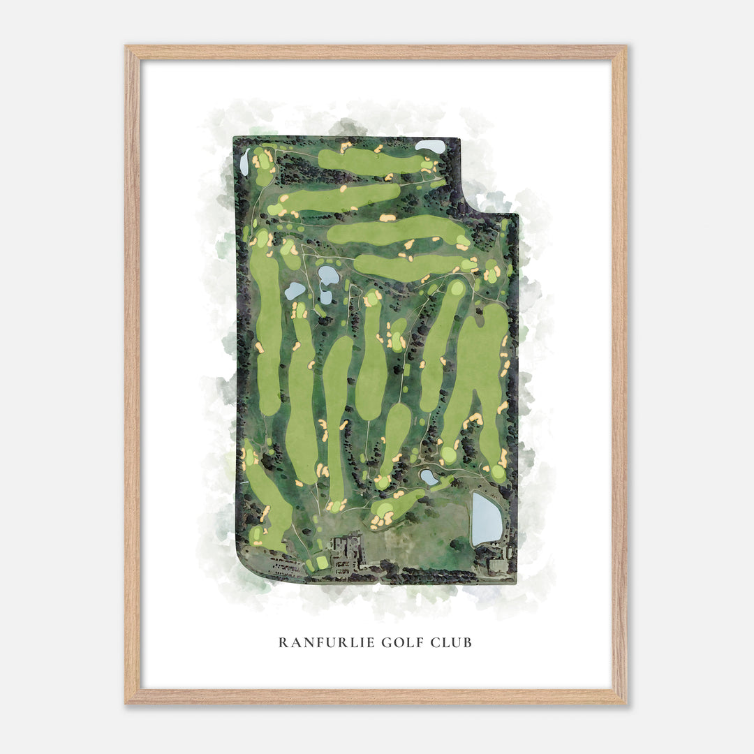 Print of Ranfurlie Golf Club Classic Map