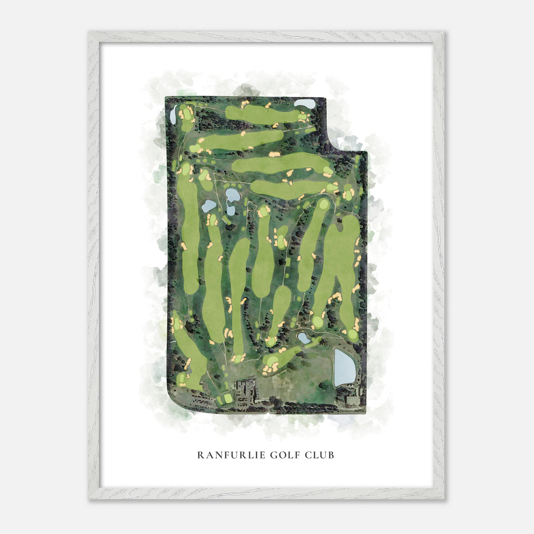 Print of Ranfurlie Golf Club Classic Map