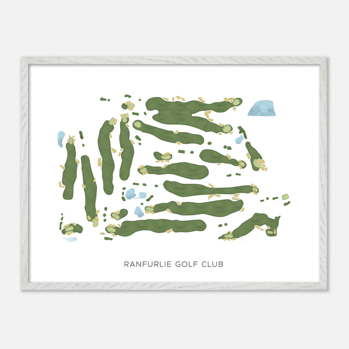 Print of Ranfurlie Golf Club Modern Map
