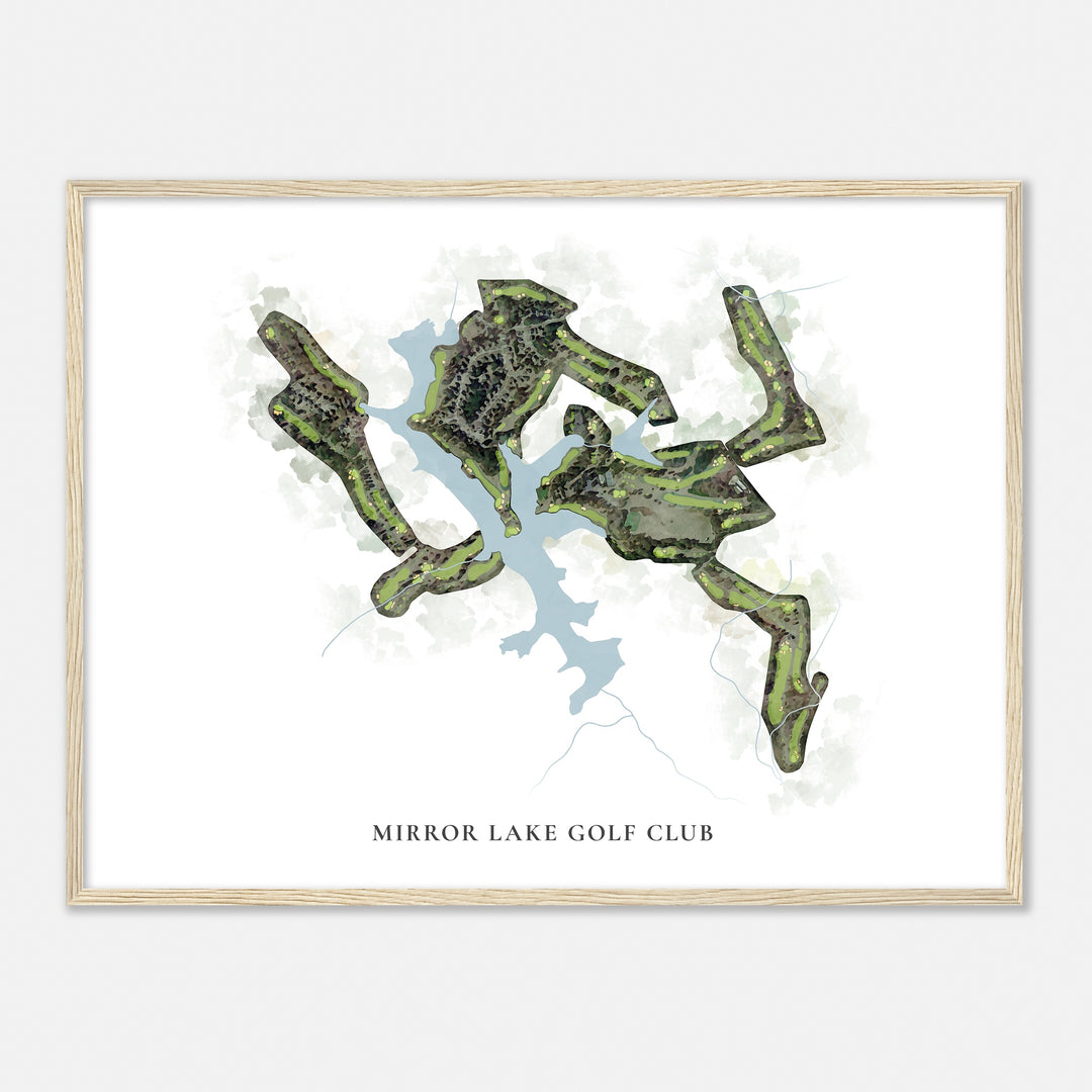Print of Mirror Lake Golf Club Classic Map