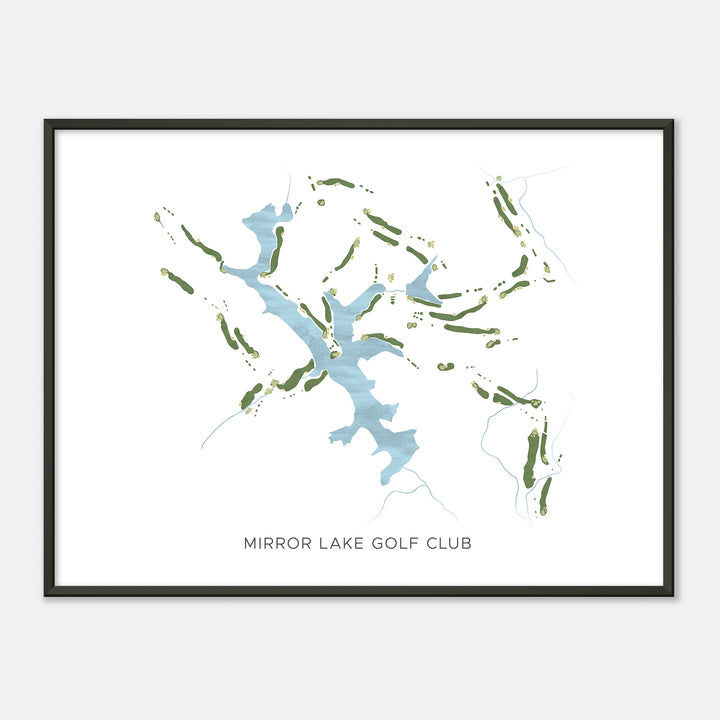 Print of Mirror Lake Golf Club Modern Map