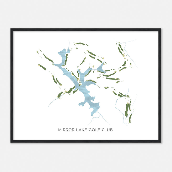 Print of Mirror Lake Golf Club Modern Map